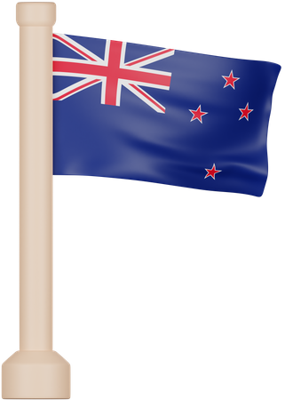 New Zealand Flag  3D Icon