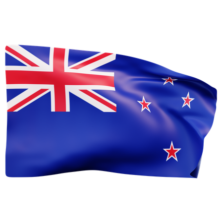 New Zealand Flag  3D Icon