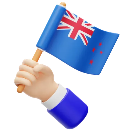 New Zealand Flag  3D Icon