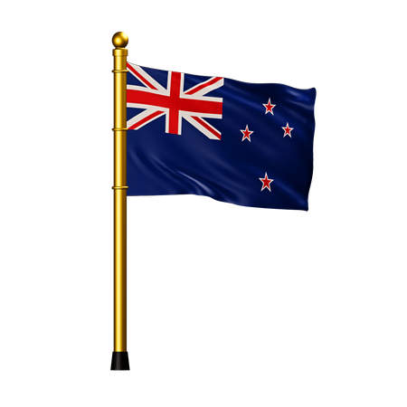 New Zealand Flag  3D Icon