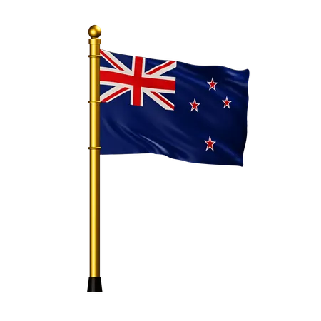 New Zealand Flag  3D Icon