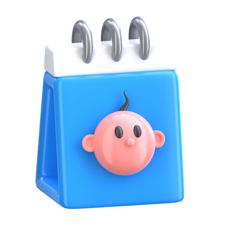 Newborn Date  3D Icon