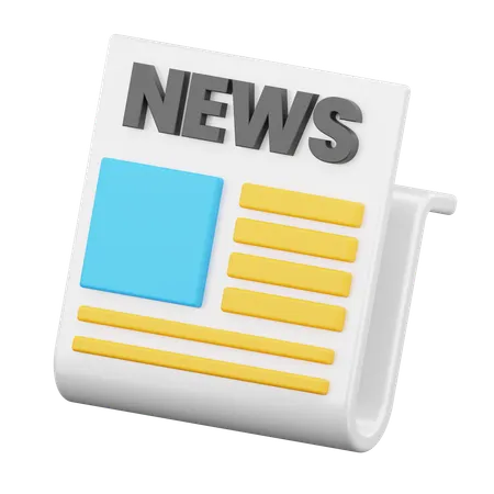 News 3 D Icon Illustration 3D Icon