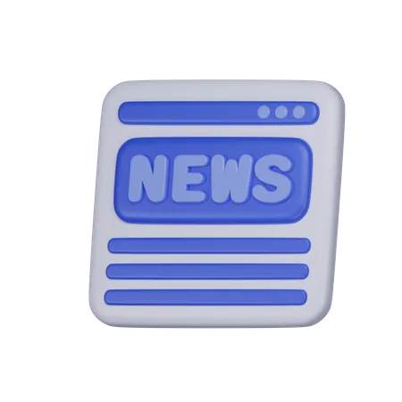 News  3D Icon