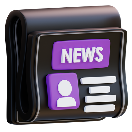 News  3D Icon