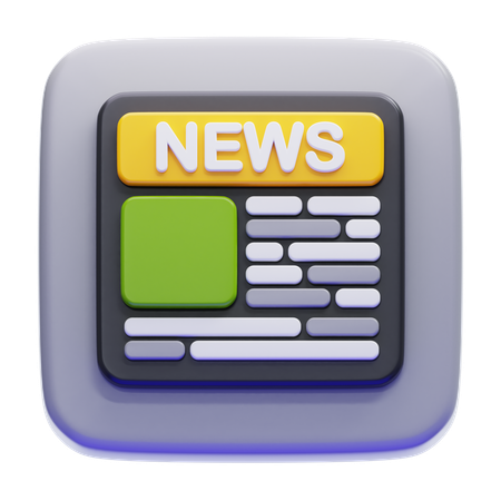 NEWS  3D Icon