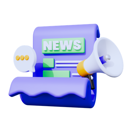 News  3D Icon