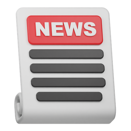 News  3D Icon