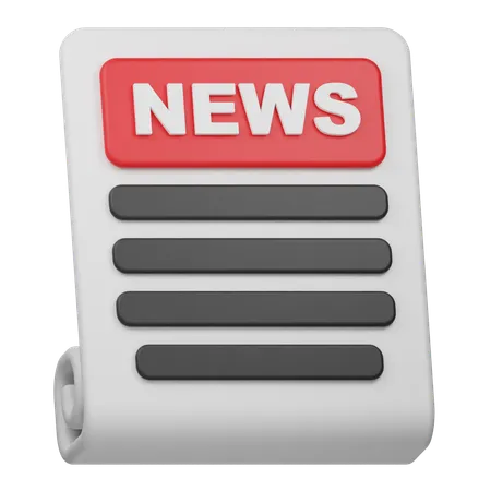 News  3D Icon