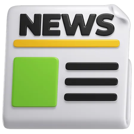 News  3D Icon