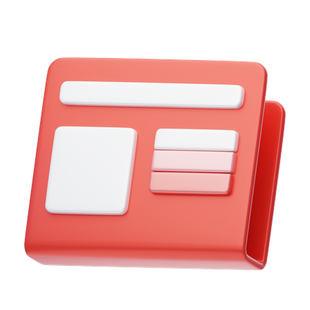 News  3D Icon