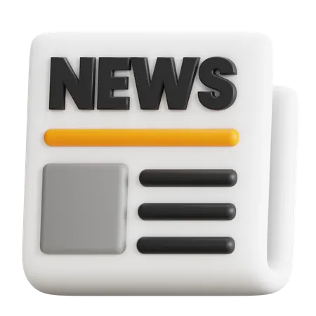 News 3D Icon