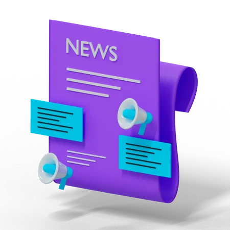 News  3D Illustration