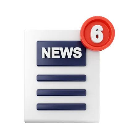 News-Benachrichtigung  3D Icon