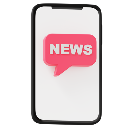 News Chat  3D Icon