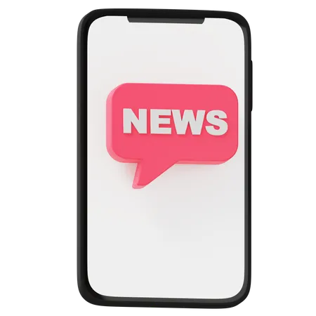 News Chat  3D Icon