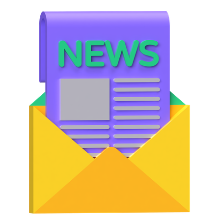 News Envelope  3D Icon