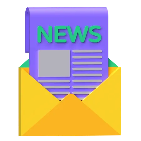 News Envelope  3D Icon