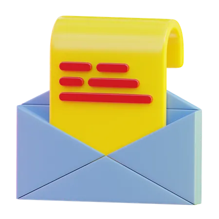 News Letter  3D Icon