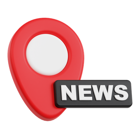 News Location  3D Icon