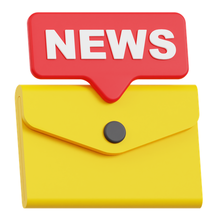 Newsmail  3D Icon