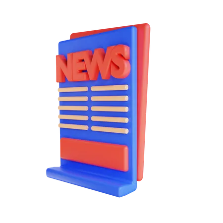 News Marketing  3D Illustration