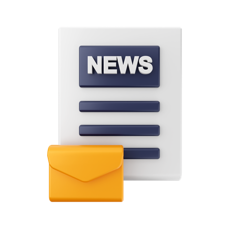 News Message  3D Illustration