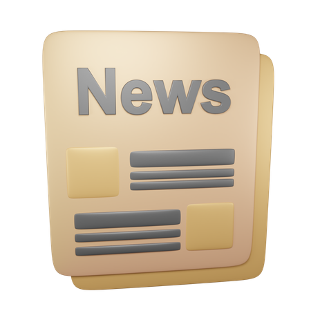 News Paper  3D Icon