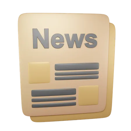 News Stories From Print Magazines 3D Icon