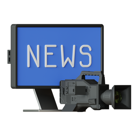 News Production  3D Icon