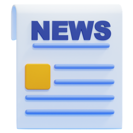 News Report  3D Icon