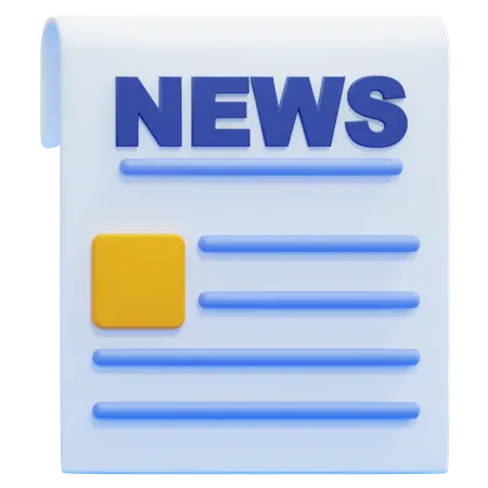 News Report  3D Icon
