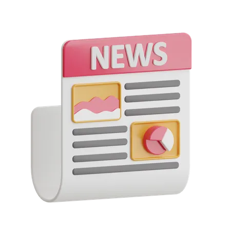 News Report  3D Icon