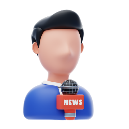 News Reporter  3D Icon