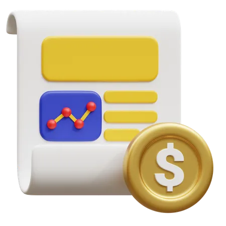 News Stock  3D Icon