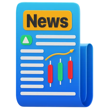 News stock  3D Illustration