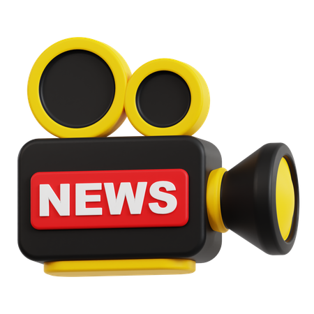 News Video  3D Icon