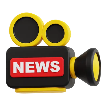 News Video  3D Icon