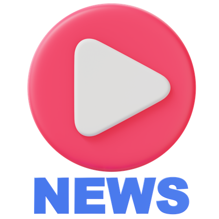 News Video  3D Icon