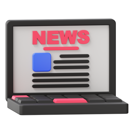 News Web  3D Icon