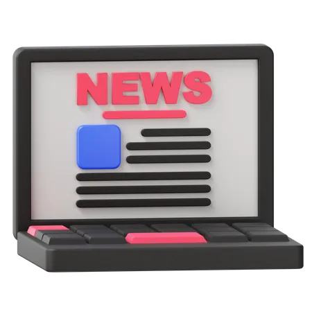 News Web  3D Icon