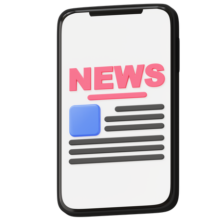 News Web  3D Icon