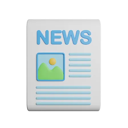 Newsletter Business Information 3D Icon
