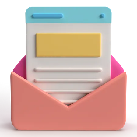 Newsletter  3D Icon