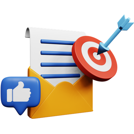 Newsletter and Subscription  3D Icon