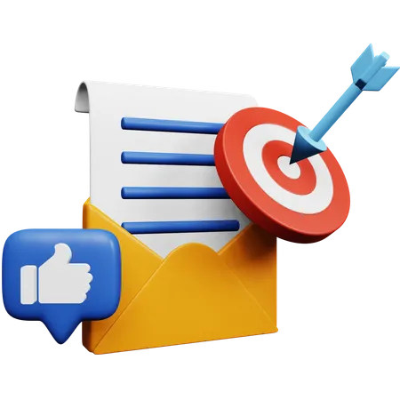 Newsletter and Subscription  3D Icon