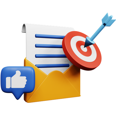 Newsletter and Subscription 3D Icon