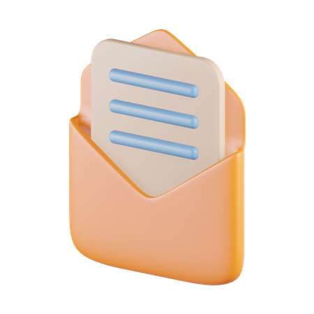 Newsletter Mail 3D Icon
