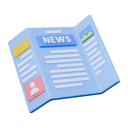 Newspaper  3D Icon