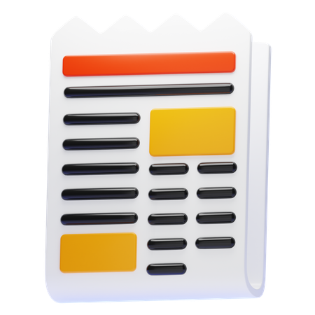NEWSPAPER  3D Icon